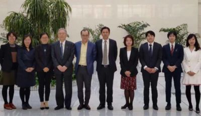 On Oct. 23, 2018, visited CDE with Tatsuya Kondou, Director General of PMDA